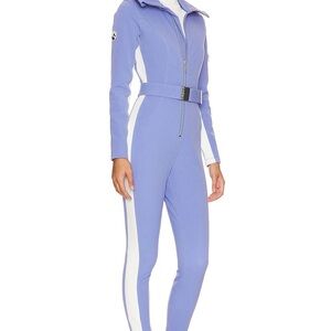 Chic Blue and White Jumpsuit